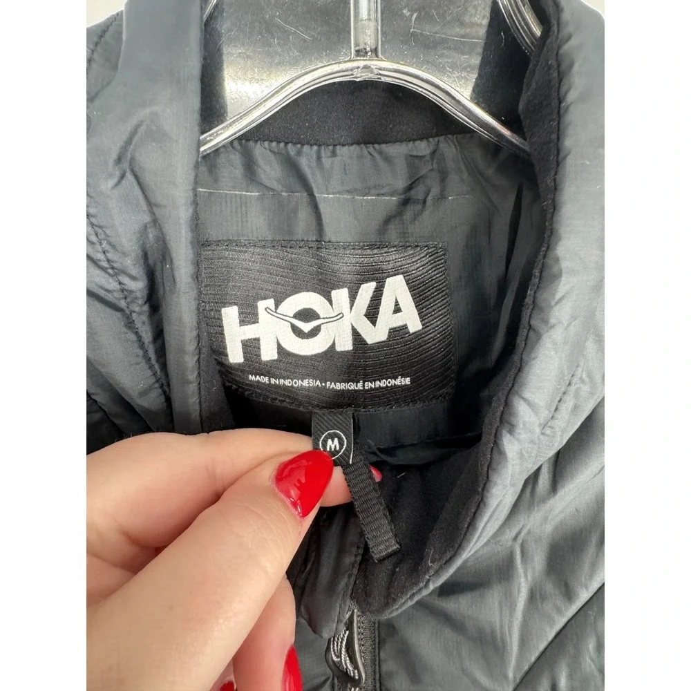 Hoka One One Running Coldsnap Quilted Puffer Vest Men Medium Insulated Full Zip